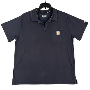 Carhartt‎ Force Relaxed Fit Polo Shirt Men XL Workwear Performance Industrial